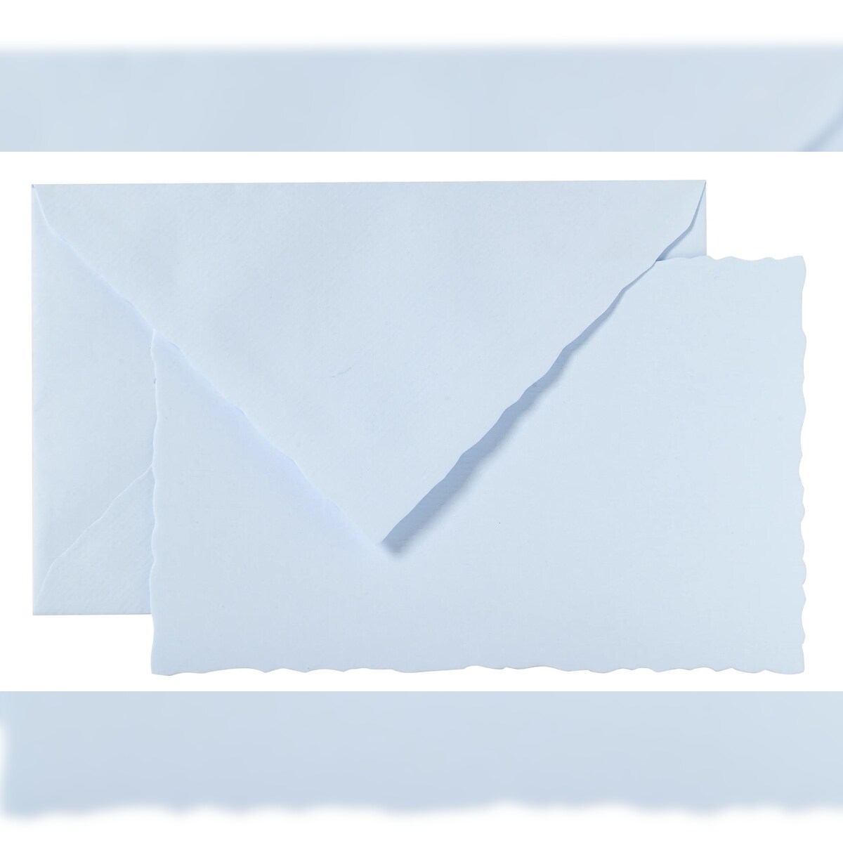 G.Lalo 2x Lalo, Schachtel Mode de Paris, 30 Karten 97x152 mm und 30 Umschläge 100x158 mm, mit Büttenrand - Blau 92302L Image