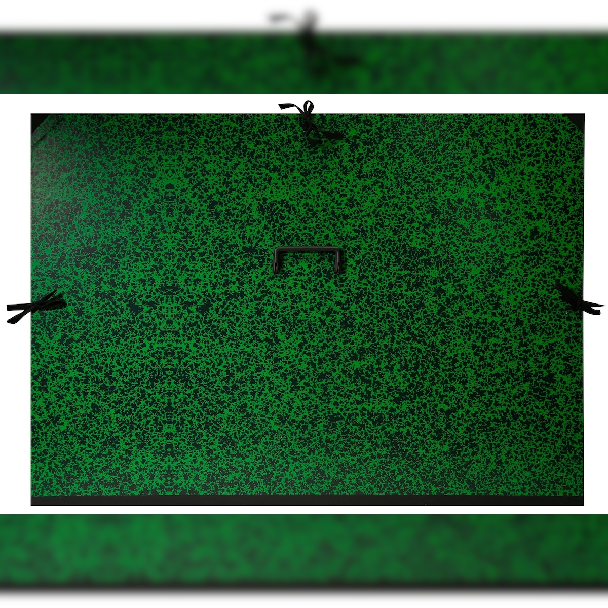 Clairefontaine 3x Zeichenmappe Annonay, Bandverschluss und Griff, 67x94 cm für 56x76 cm - Grün 975419C Image