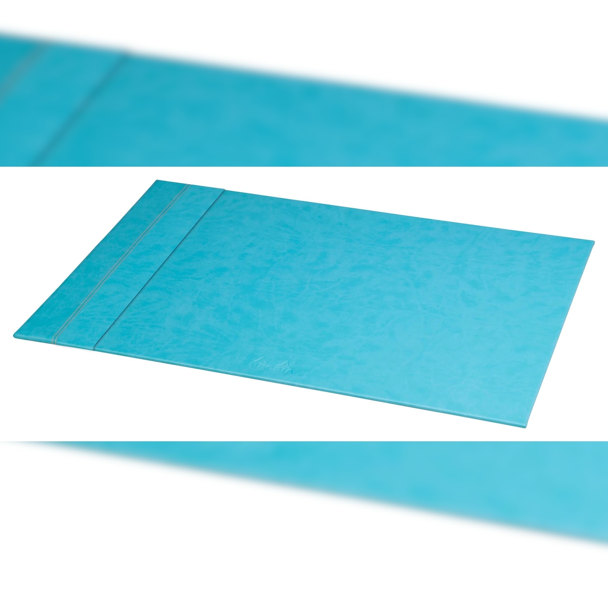 Rhodiarama feste Schreibtischunterlage aus Kunstleder, 60x40cm - Türkis 318807C Image