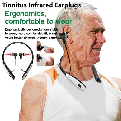 Hanging Portable Tinnitus Ear Laser Therapy 650nm Laser LLLT Irradiation Earplugs Otitis Media