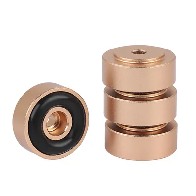 4PCS 20*8mm Aluminum Alloy Amplifier Feet Shock Absorber Amplifier Pads Feet new