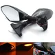 Specchietto retrovisore universale per moto con/indicatore di direzione a LED per Suzuki GSX-R125 GSX-R600 GSX-R750 GSX-R1000 GSX250R GSX650F SV650S
