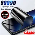 2 pezzi pellicola idrogel anti-spia per iPhone 16 15 14 13 12 11 Pro Max Mini Plus SE 2020 X XS XR protezione schermo a copertura totale per la privacy