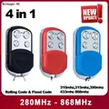 Telecomando universale per porta del garage 280-868 MHz 433,92 868,35 Duplicatore di chiavi per comando cancello Trasmettitore 4 in 1 Clone Nuovo
