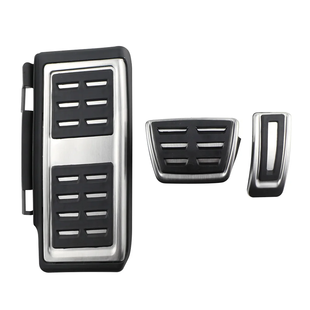 Pedali LHD Per Audi A3 8V 2013-2019 Q2 2016-2024 Freno Carburante Antiscivolo Poggiapiedi Pedale di Copertura Pad In Acciaio Inox AT MT Accessori