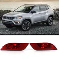 Paraurti posteriore per auto fanale posteriore riflettore luce di segnalazione paraurti riflettore luce freno per Jeep Compass 2017 2018 2019