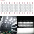 Kit luce interna per furgone 12V 60 LED Lampada da soffitto a LED per auto Van Truck Auto Roulotte Rimorchio Bus RV Room Cargo Lighting (20 moduli)