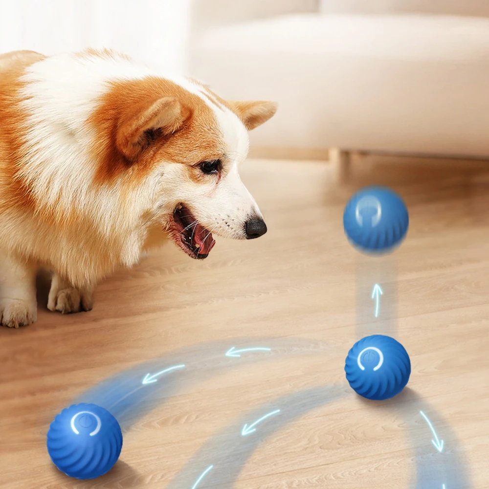 Giocattoli intelligenti per cani Palla per saltare a gravità intelligente Palla rotolante ricaricabile resistente ai morsi Giocattoli interattivi per animali domestici per cani e gatti