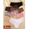 3 pezzi mutandine di cotone da donna sexy pizzo intimo brasiliano intimo femminile slip di pizzo