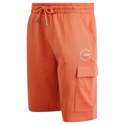 Jogger Shorts Layden Multi-Pocket Brushback Fleece Jogger Cargo Shorts in Orange / XL - Tokyo Laundry