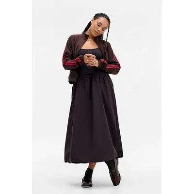 Kimchi Blue Eden Hybrid Puffball Dress - Brown L at Urban Outfitters