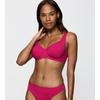 Bügel-Bikini-Top TRIUMPH "Summer Twist W 01", Damen, Gr. 38, Cup C, lila (berry), Microfaser, Obermaterial: 77% Polyamid, 23% Elasthan, elegant, Bikini-Oberteile, Minimizer - verkleinert die Brust optisch um eine Cup-Größe