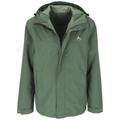 Mckinley Regenjacke "Carlide II" Herren dreen dark, Gr. XL, mit wasserdichter AQUAMAX Technologie und verschweißten Nähten
