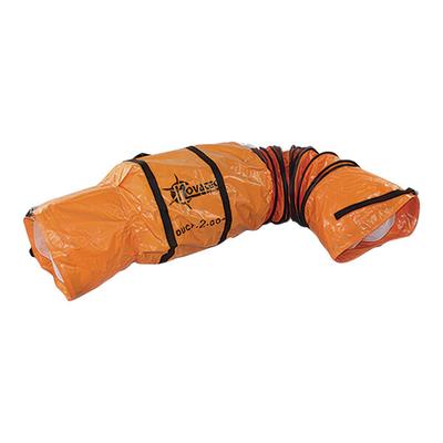 Novatek D1025 Duct-2-Go 10" x 25' Safety Orange Portable Vinyl Duct for 700 and 1000 Series