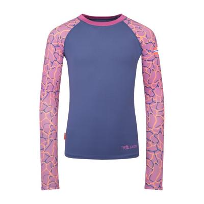 Trollkids - Girl's Haukland Shirt - Lycra Gr 128 blau Image