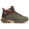 Merrell - Moab Speed 2 Leather Mid WP - Wanderschuhe 47 | EU 47 braun/oliv