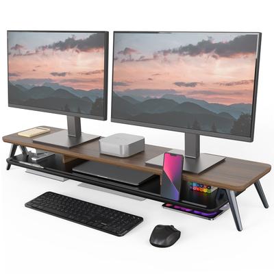 Fenge Dual Monitor Stand with Storage Organizer & Cable Management