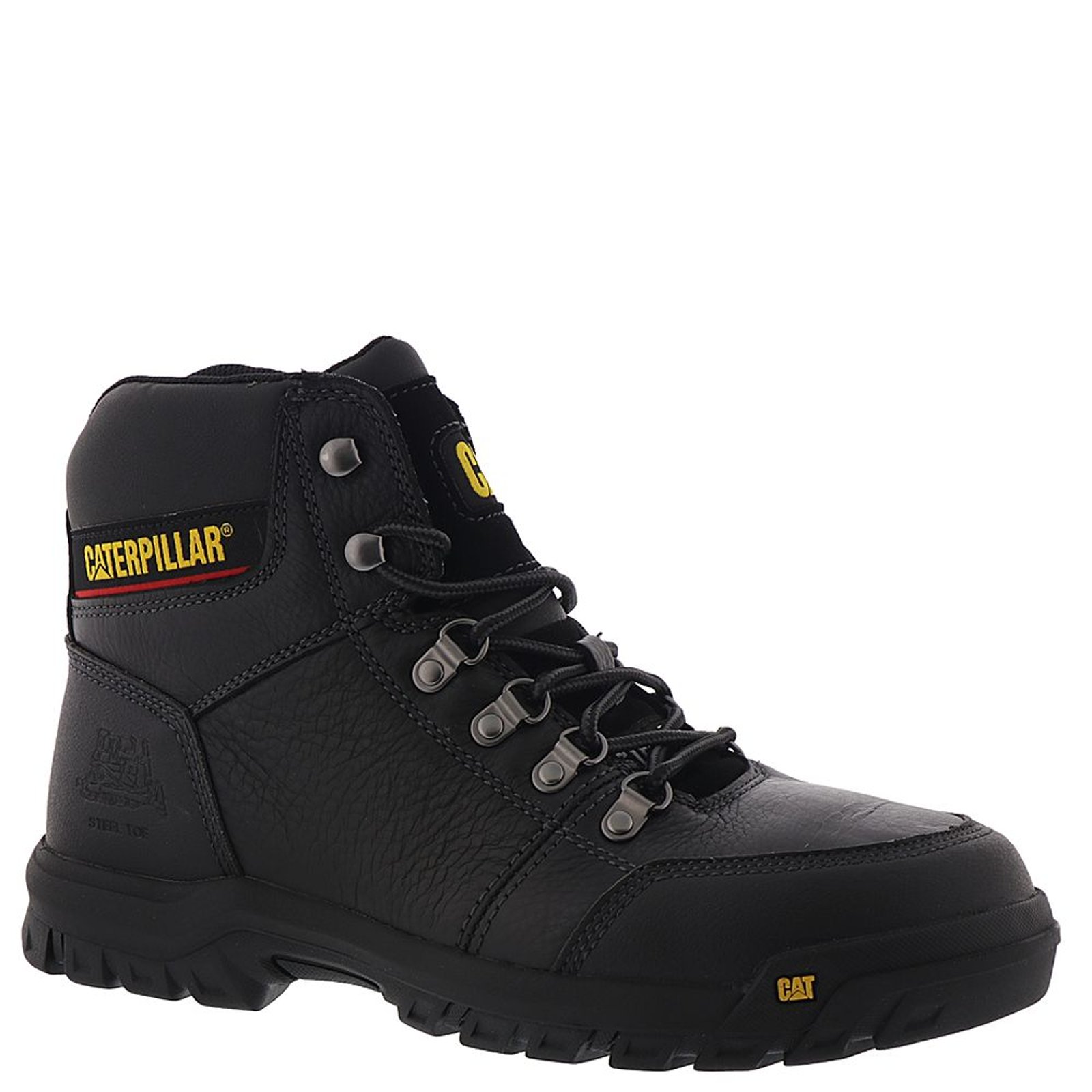 Caterpillar Outline ST - Mens 8 Black Boot W