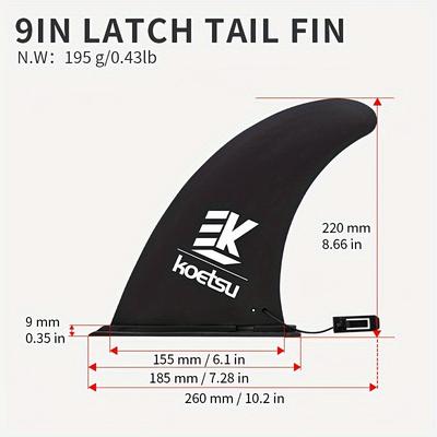 TEMU Koetsu Paddle-in , Surfboard Paddle Board Sup Paddle Board, Removable Racing Fin Water Board Image