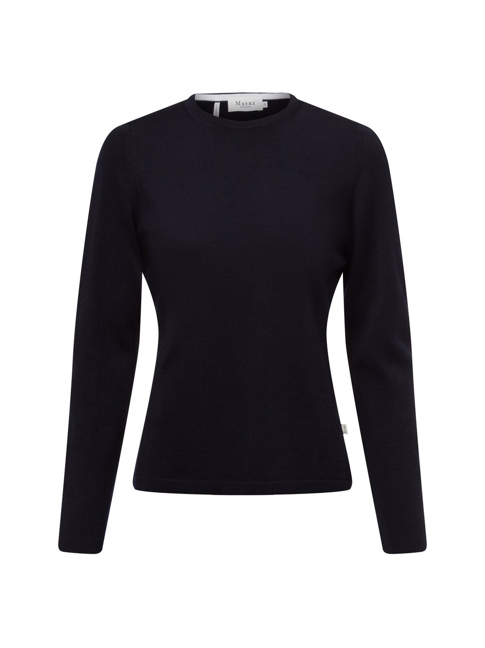MAERZ Strickpullover aus Schurwolle Damen marine, 38 Image