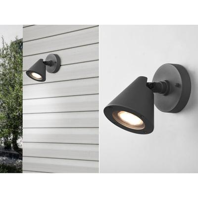 Led Außenwandleuchte Spot schwenkbar in Anthrazit, IP44 Image