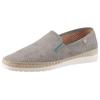 Slipper VERBENAS "Boris Hole Gallery", Herren, Gr. 46, grau (hellgrau), Textil, Veloursleder, klassisch, Schuhe, Espadrilles, Sommerschuh, Freizeitschuh mit luftiger Perforierung