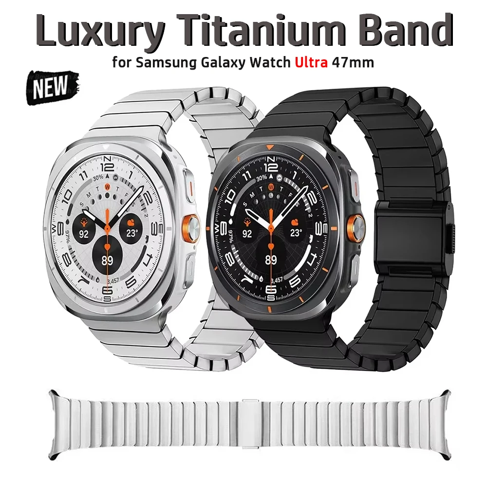 Luxury Titanium Band for Samsung Galaxy Watch Ultra 47mm Magnetic Buckle Strap for SAMSUNG ULTRA 47MM No Gaps Business Wristband Image