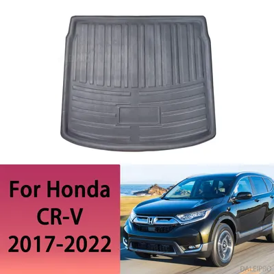 Car Rear Trunk Mat For Honda CRV CR-V MK5 2017 2018 2019 2020 2021 2022 Tailored Cargo Liner Boot Floor Tray Carpet Protector