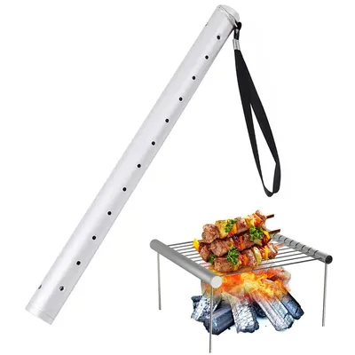 Tragbarer Mini-BBQ-Grill, zusammenklappbarer Edelstahl-BBQ-Halter, zusammenklappbarer BBQ-Grill, Grillzubehör für den Einsatz im Freien, Park