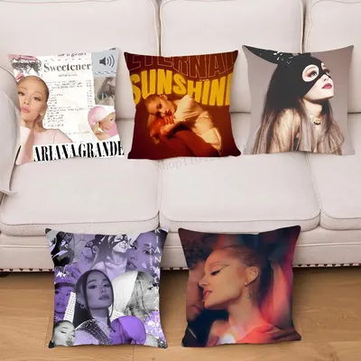 A- Arianas Singer G-Grande Kissenbezug, quadratisches Kissen, Schlafzimmer, Sofa, Freizeit, Komfort, Image