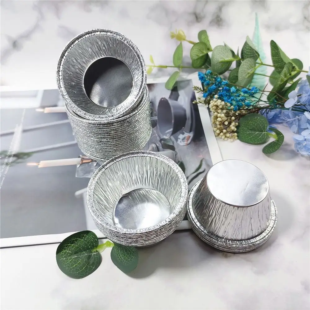 50 stücke Folie Party Cupcake Liner Muffin Backförmchen Einweg Nicht-stick Folie Muffin Liner Cupcake Wrapper Party Image