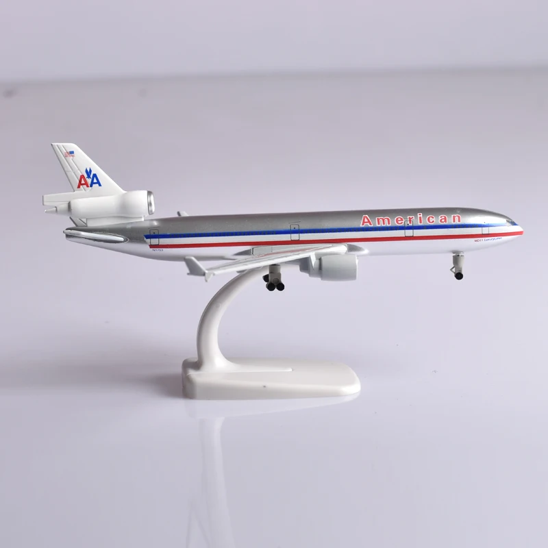 JASON TUTU 20CM Diecast Metall Flugzeuge American McDonnell Douglas MD-11 Flugzeug Flugzeug Modell Flugzeug Modell Sammeln Geschenke ﻿ Image