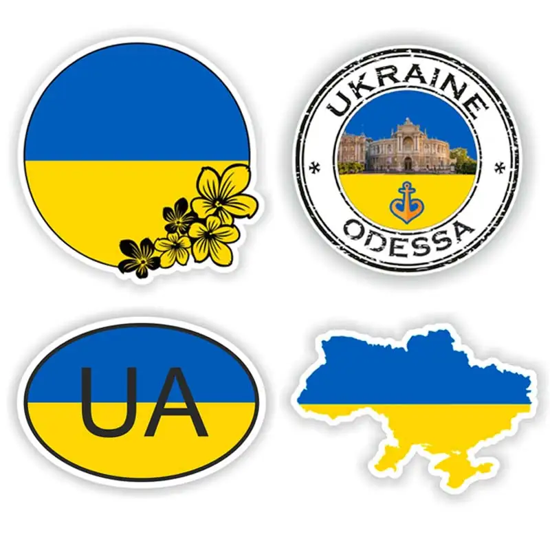 Ukraine Siegel Aufkleber runde Flagge Wanda uf kleber für Laptop Buch Kühlschrank Gitarre Motorrad Helm Werkzeug kasten Dekor Aufkleber s185 Image