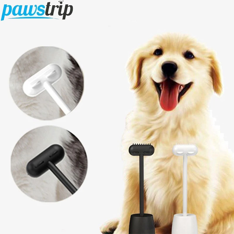 2-in-1-Kamm für Katzen, interaktive Katzenmassagebürste, Tierhaarentferner für Katzen, Hunde, Kätzchen, Pflegemittel, Katzenzubehör Image