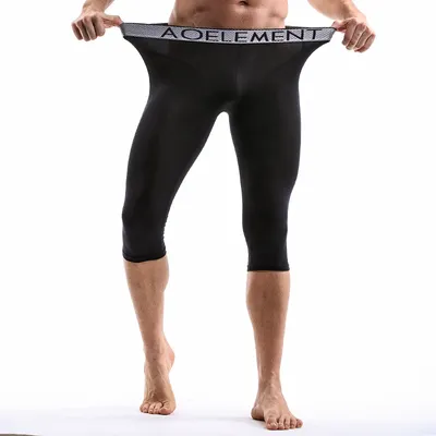 3-teilige Herren-Slips mit Anti-Verschleiß-Bein, Sport-Stretch-Bein-Slips, Capri-Modal, schnell Image
