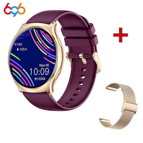 696 i102 Smart Watch Fitness Tracker ECG PPG Bluetooth Anruf Erinnerungs Android iOS IP67 40mm 1,43 Image