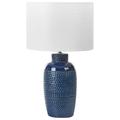 Lampe à poser céramique bleue