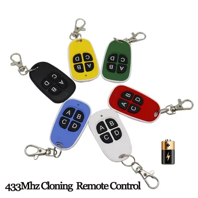Universal 433MHz RF Remote Control Copy Code 4 Keys Wireless Transmitter Duplicator for Electric