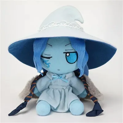 Fumo Ranni Plush Doll SmokeThe Snow Witch Stuffed Toy Soft Plushie Figure Removable Hat Cloak Gift for Kids Fans Birthday Xmas