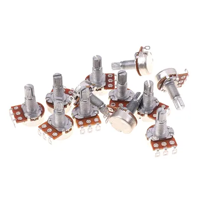 A500K B500K A250K B250K A50K B25K Potentiometer Splined Small Pot Electric Guitar Bass Effect Amp