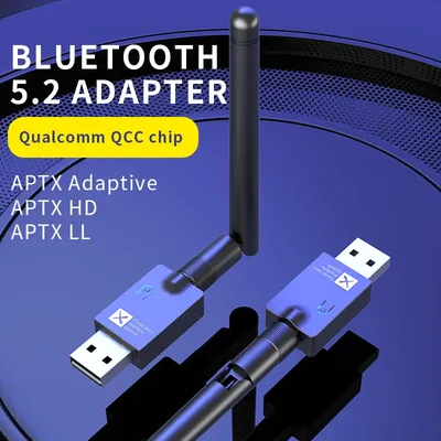 eppfun Wireless USB Audio Dongle Adapter for TV/PC/PS5/PS4, Bluetooth 5.2 Transmitter, Qualcomm