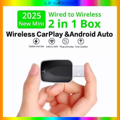 Wireless Carplay Adapter Android Auto Wireless Smart Dongle 2in1 For Volvo Benz Audi Kia Hyundai VW