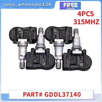 4PCS Car Tire Sensor GDDL37140 For 2019 MAZDA 6 CX-3 CX-5 TPMS 315MHZ Tyre Pressure Monitor System