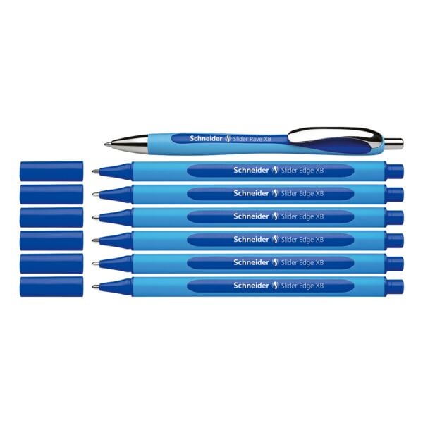 Schneider 6x Kugelschreiber »Slider Edge XB« blau inkl. 1x Kugelschreiber »Slider Rave XB« blau Image