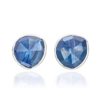 Sterling Silver Siren Gemstone Stud Earrings Kyanite