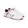 Sneaker DC SHOES "Central", Gr. 9,5(42,5), weiß, lila wine, Obermaterial: Leder / Futter: Textil / Außensohle: Gummi, Schuhe