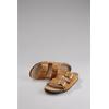 Pantolette ANISTON SHOES, Damen, Gr. 37, braun (hellbraun), Veloursleder, casual, Schuhe, Sommerschuh, Strandschuh, Nieten - NEUE KOLLEKTION