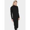 Strickkleid SAINT TROPEZ "MilaSZ Roll Neck Long Dress", Damen, Gr. L (40), N-Gr, schwarz, Feinstrick, Obermaterial: 80% Viskose, 20% Polyamid, unifarben, feminin, Langarm, Kleider
