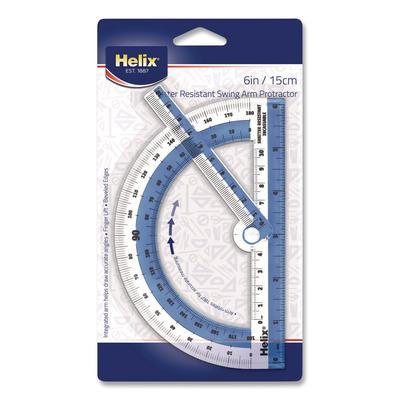 Maped Helix 180° Shatter Resistant Swing Arm Protractor, 6