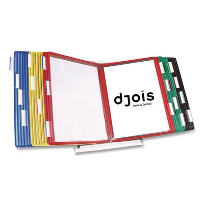 djois(R) by Tarifold Desktop Reference and Display System, 30 Panels with Assorted Borders, White Base (TFID293)